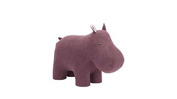 Пуф детский Hippo pink